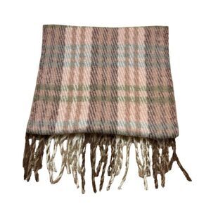 Brand new with Tags Ladies Macchia Di Ruggine Brand‎ Plaid Fringe Scarf Large